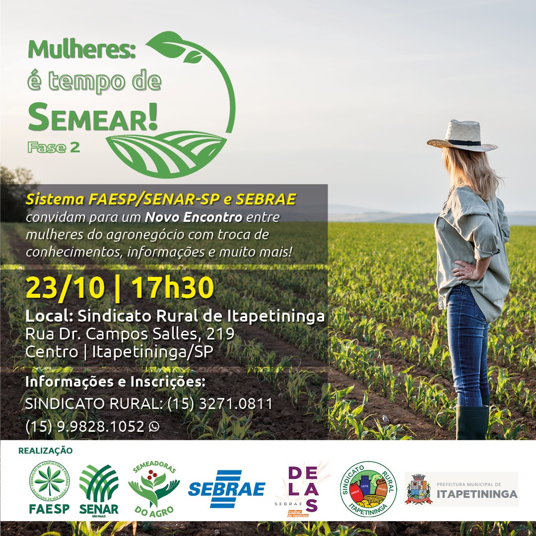 mulheres é tempo de semear
