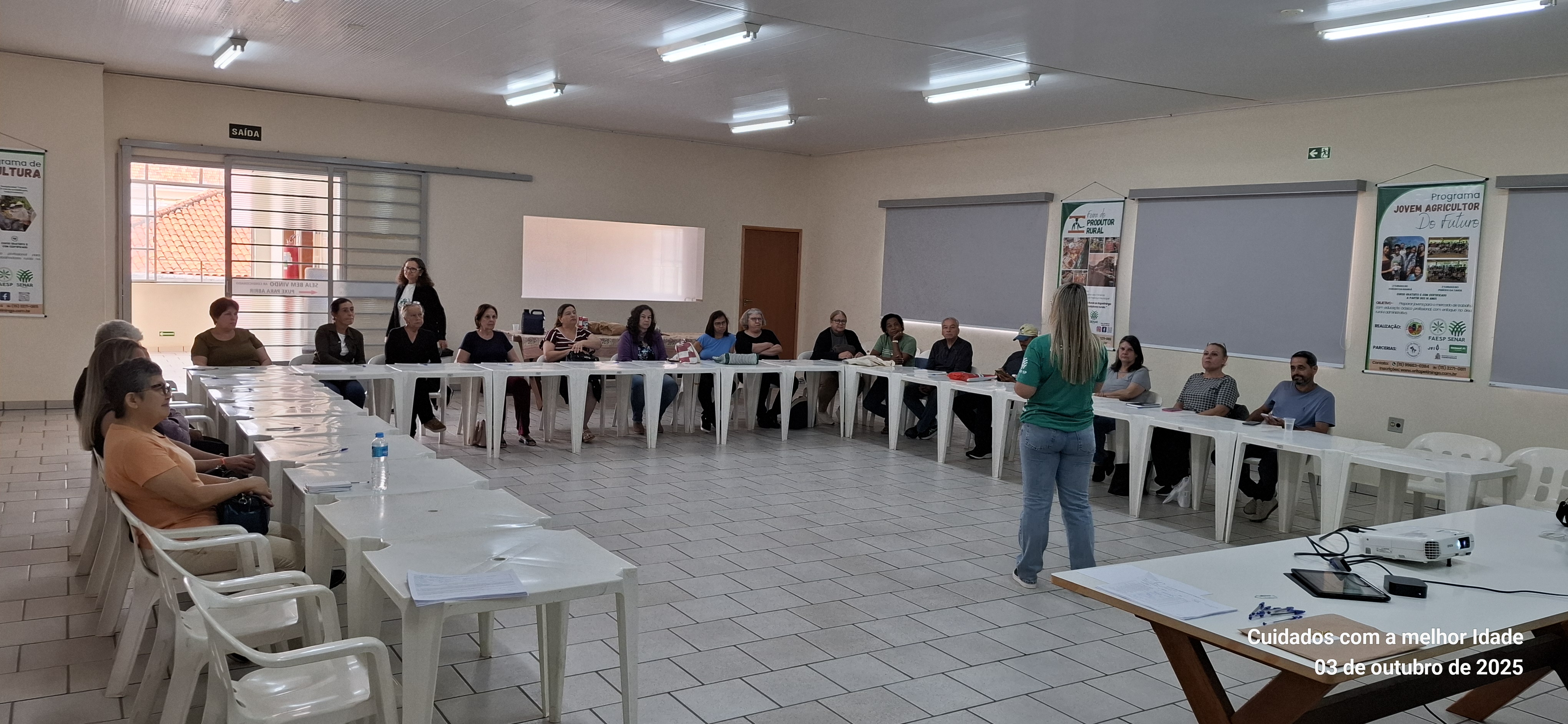 Curso Senar Capacita para Cuidado e Qualidade de Vida do Idoso Rural